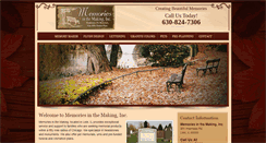 Desktop Screenshot of memoriesinthemaking.net
