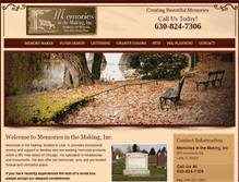 Tablet Screenshot of memoriesinthemaking.net